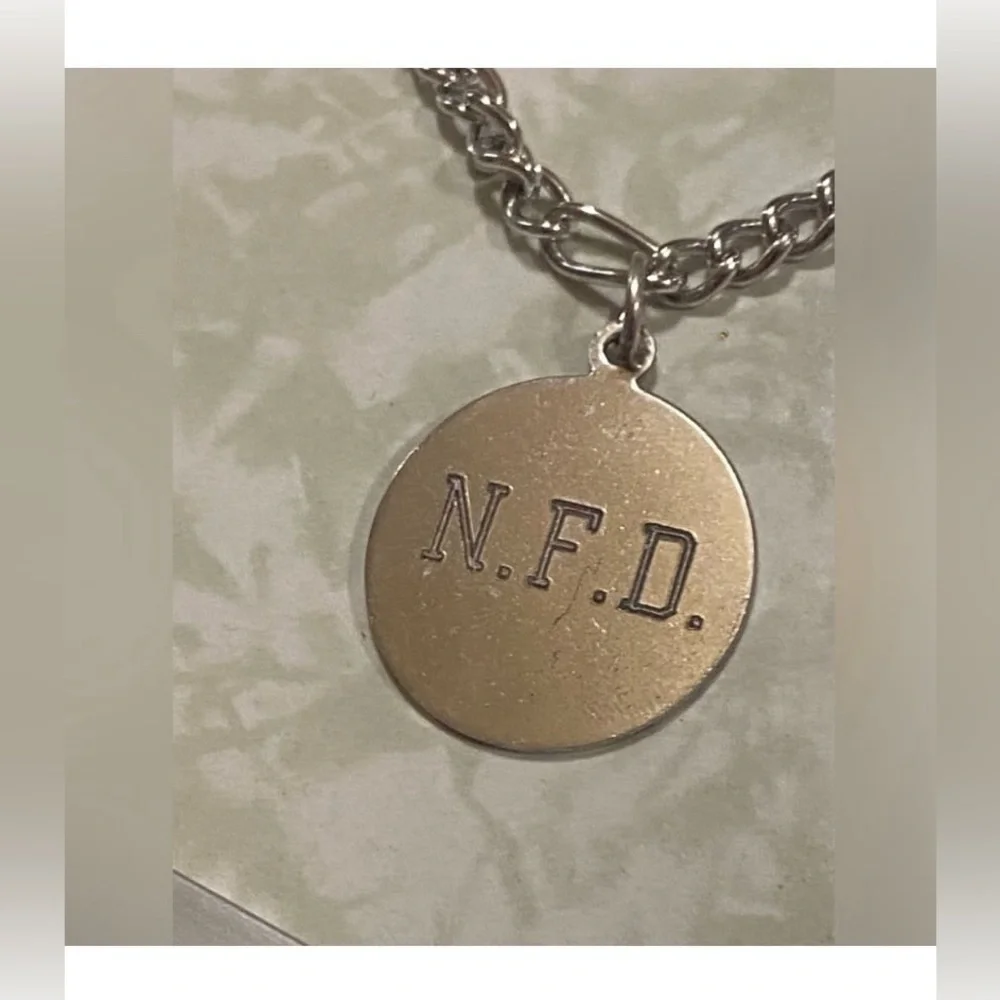Vintage Silver Tone Personalized Charm Bracelet #7992 💎